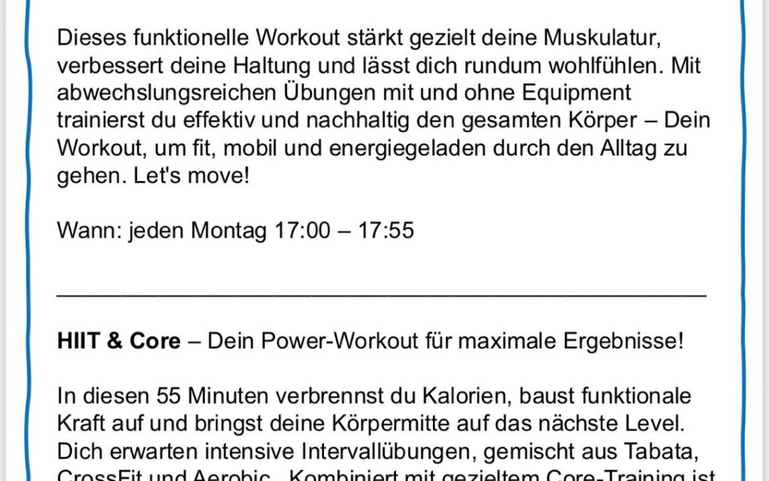 Info Group-Fitness